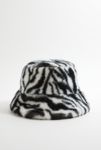 Thumbnail View 2: UO Animal Print Faux Fur Bucket Hat