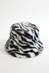 Thumbnail View 4: UO Animal Print Faux Fur Bucket Hat