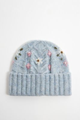 Kimchi Blue Embroidered Knit Beanie