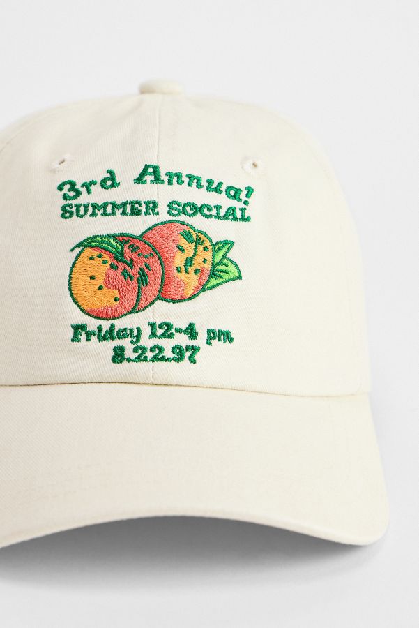 Slide View: 2: UO Peaches Embroidered Cap