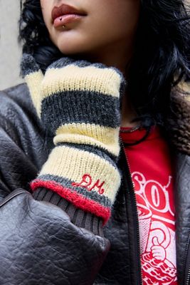 Damson Madder Gestreifte Handschuhe