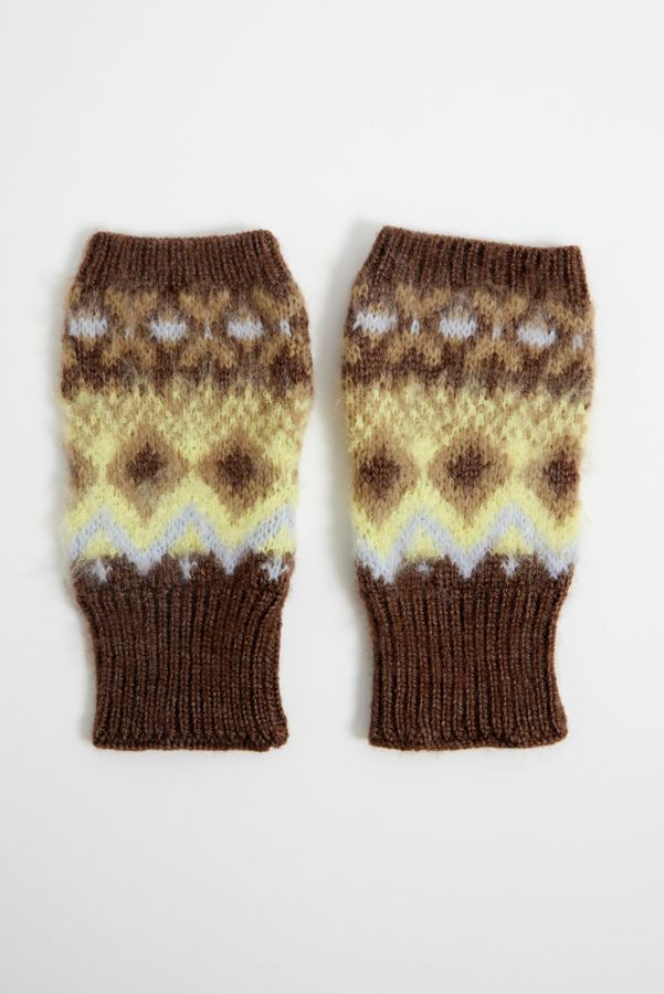 Slide View: 2: UO Fairisle Fingerless Gloves