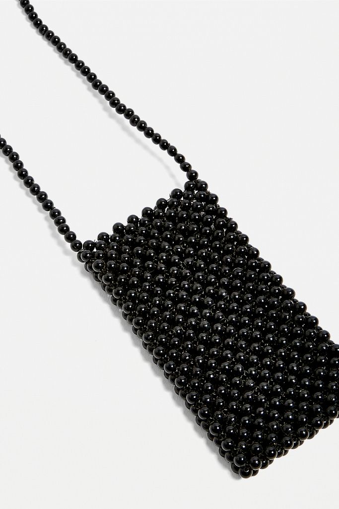 UO Beaded Phone Holder Pouch Crossbody Urban Outfitters UK