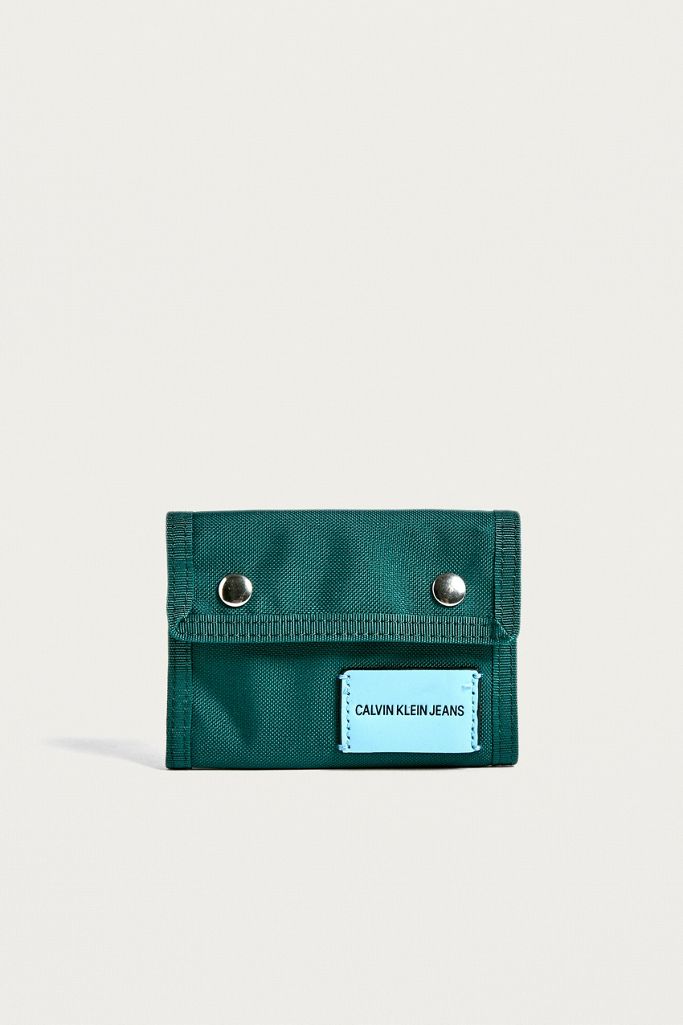 Calvin Klein Sport Essential Teal Bifold Wallet Urban Outfitters UK