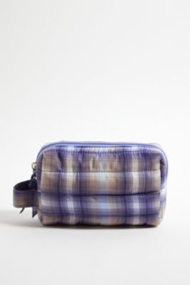 Quilted Check Makeup bag