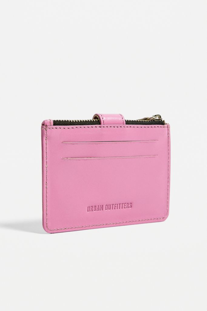 UO Pink Flap Cardholder Wallet | Urban Outfitters UK