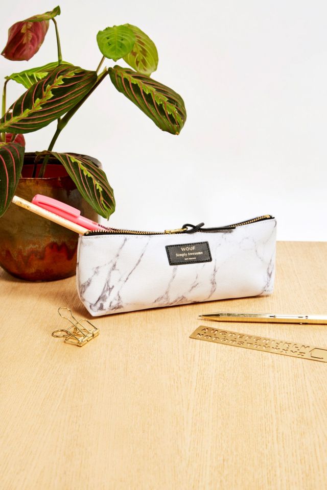 Wouf Marble Pencil Case Urban Outfitters UK