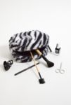 Thumbnail View 2: UO Zebra Print Faux Fur Makeup Bag