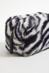 Thumbnail View 3: UO Zebra Print Faux Fur Makeup Bag