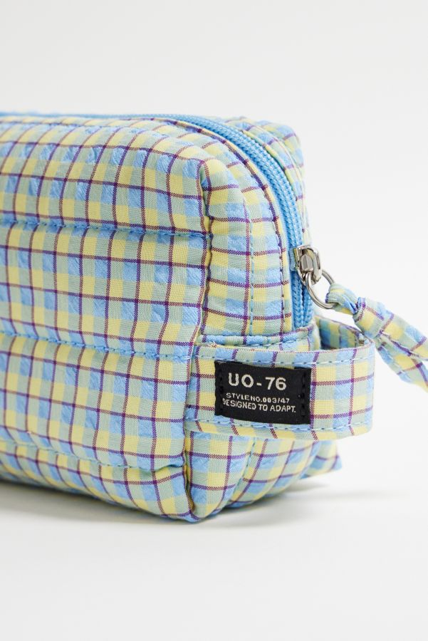 Slide View: 3: Gingham Makeup Bag