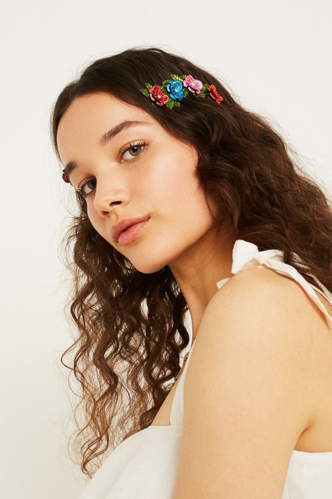 Painted Floral Halo Headband Urban Outfitters UK