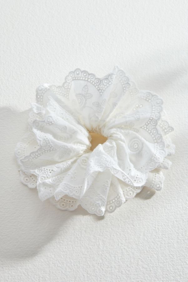 Slide View: 1: Cotton Lace Scrunchie