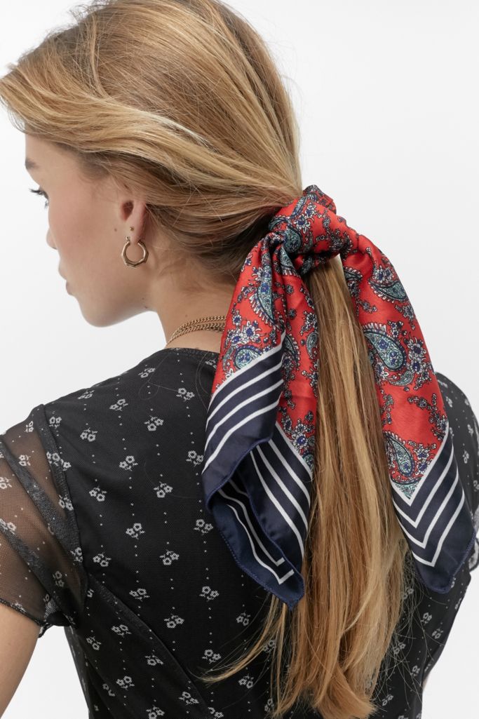 Lana Silk Scarf Scrunchie | Urban Outfitters UK