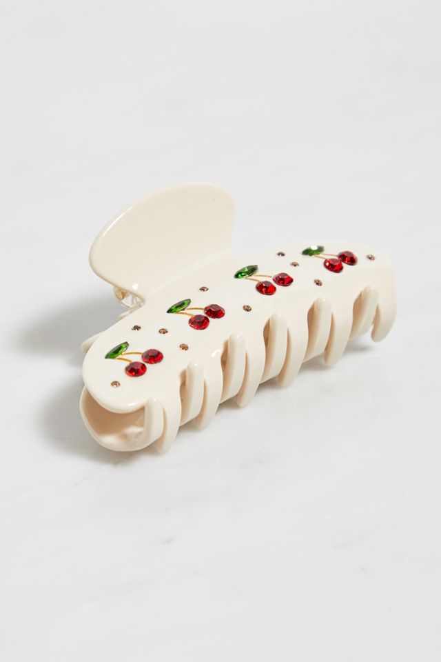 Emi Jay Cream Cherry Pie Sweetheart Claw Clip Urban Outfitters UK