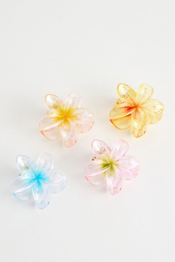 Vista de diapositivas: 2: Mini Clips de Flores para el Cabello Paquete de 4