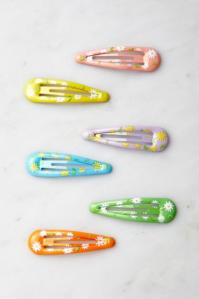 Floral Snap Hair Clips Urban Outfitters UK