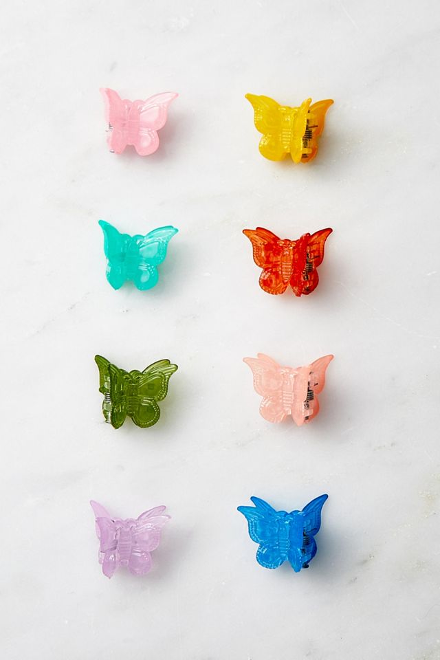 Multicoloured Butterfly Hair Clip Set Urban Outfitters UK