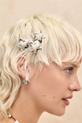 Star Snap Hair Clips 6-Pack