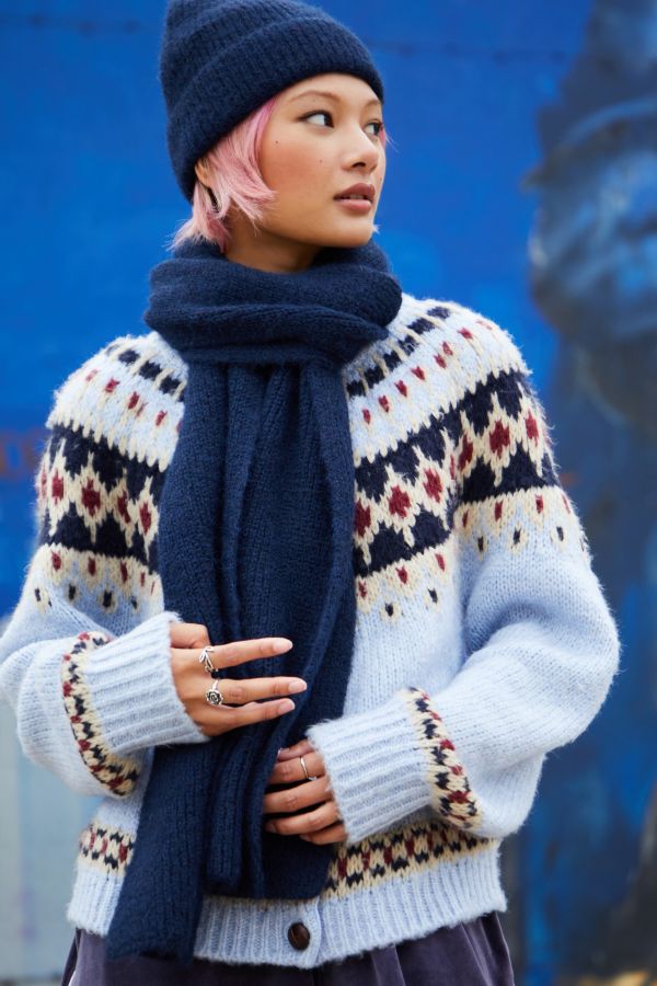 Slide View: 1: UO Soft Knit Scarf