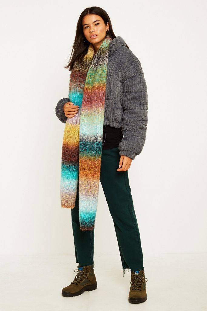 UO Ombre Knit Scarf Urban Outfitters UK