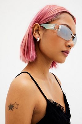 UO Maxine Y2K Randlose Sonnenbrille
