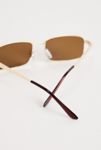 Thumbnail View 3: UO Jen Metal Rectangle Sunglasses