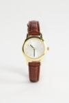 Thumbnail View 1: Montre Cercle en Cuir Marron