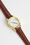 Thumbnail View 3: Montre Cercle en Cuir Marron