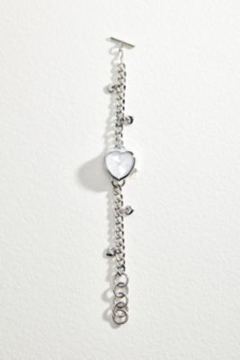 UO Silver Charm T-Bar Watch