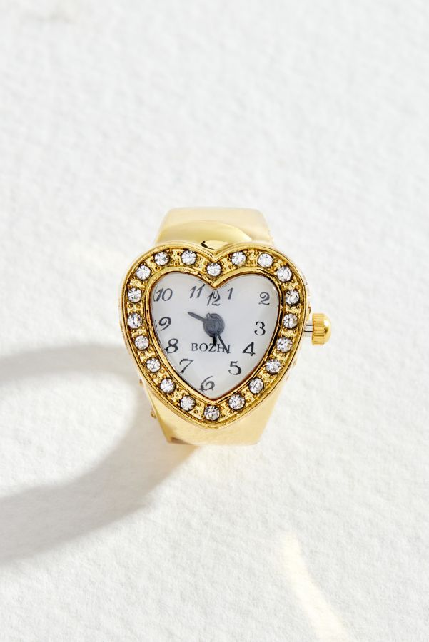 Slide View: 1: UO Heart Watch Ring