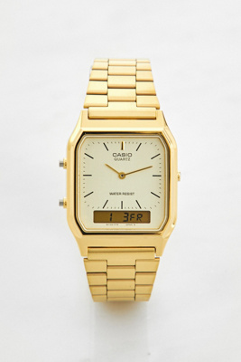 casio aq230 gold