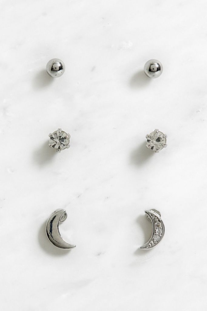 Celestial Stud Earrings Pack | Urban Outfitters UK