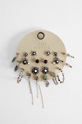 Silence + Noise Vintage Gem Stacking Ohrringe 10er-Pack