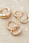 Visualizzazione miniature 1: Silence + Noise Gold-Tone Hoop Orecchini 5-Pack