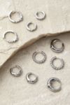 Thumbnail View 1: Silence + Noise Silver Hoop Earrings 5-Pack