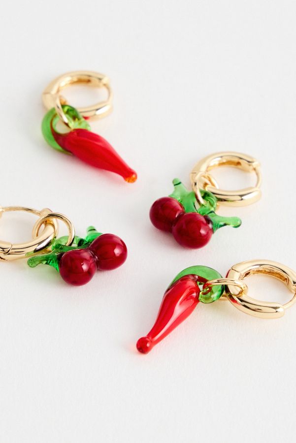 Vista de diapositivas: 2: Aretes Cherry & Chilli Paquete de 2