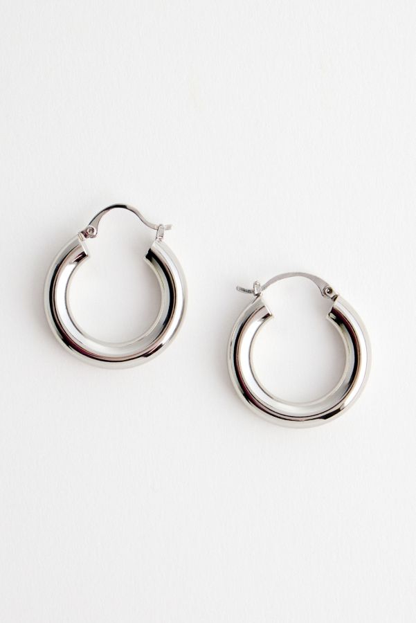 Slide View: 3: Silence + Noise Chunky Hoop Earrings