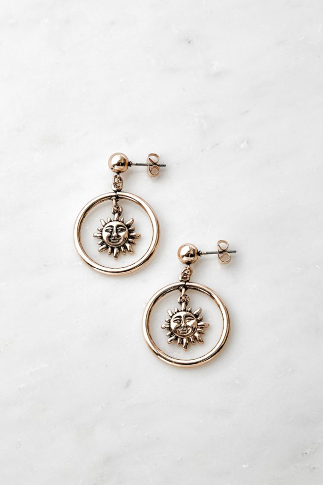 Celestial Drop Earrings Urban Outfitters Uk