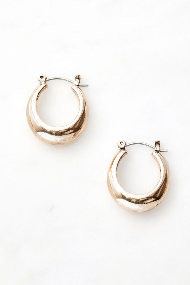 Oblong Hoop Earrings | Urban Outfitters UK