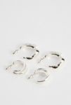 Thumbnail View 1: UO Molten Hoop Earrings 2-Pack