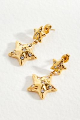 Aretes Zambah Estrella Colgante