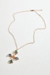 Thumbnail View 3: Silence + Noise Multicoloured Gem Cross Necklace