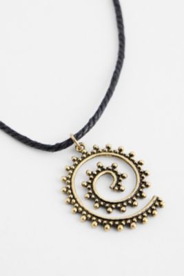 Silence + Noise Ornate Spiral Choker Necklace