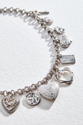 Silence + Noise Heart Charm Necklace