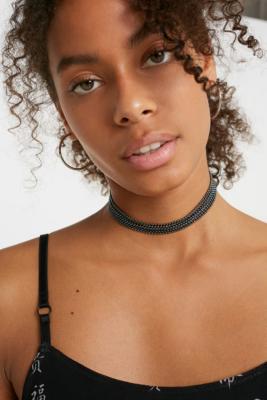 thick beaded choker