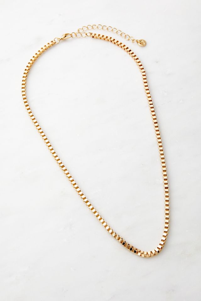 Simple Box Chain Necklace | Urban Outfitters UK