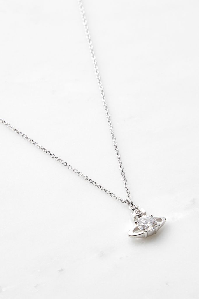 Vivienne Westwood Reina Silver Pendant Necklace | Urban Outfitters UK