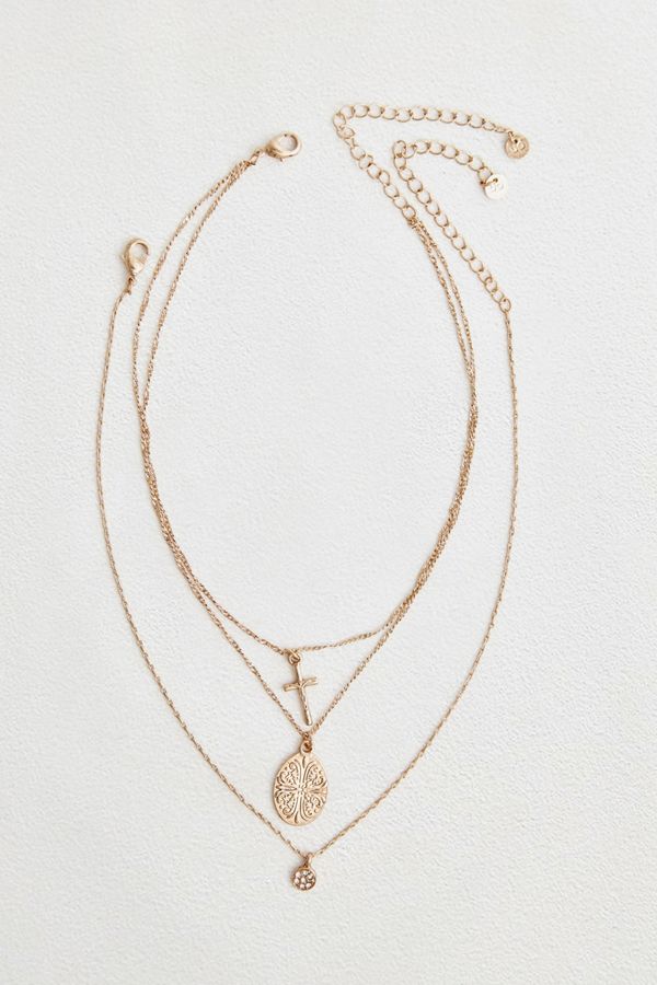 Delicate Cross Sovereign Layering Necklace Urban Outfitters UK