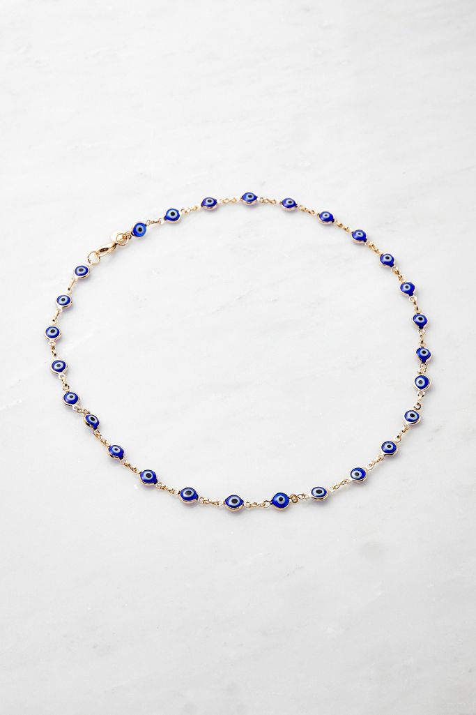 Eye Bead Choker Necklace Urban Outfitters UK