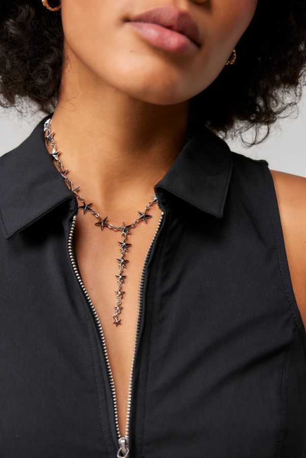 Slide View: 2: Silence + Noise Multi Star Lariat Necklace